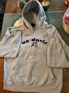 UC Davis Gray Hooded Sweatshirt